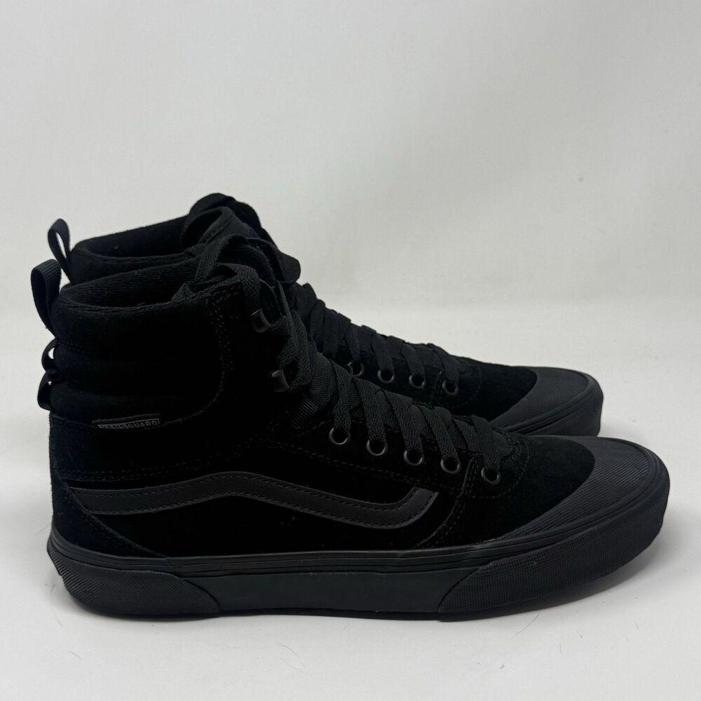 Vans Ashwood Hi Vansguard Sneakers Mens 9.5 Triple Black Skate Grunge Shoes